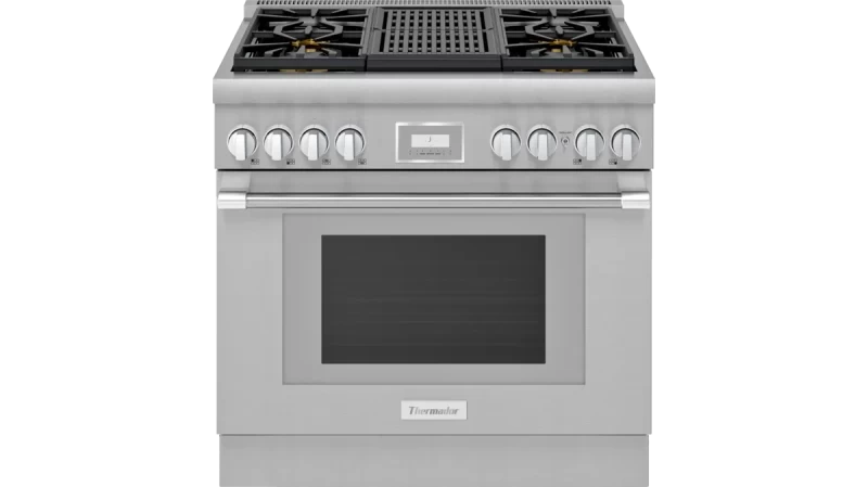 Thermador Dual Fuel Professional Range - Stainless Steel (PRD364WLHU)