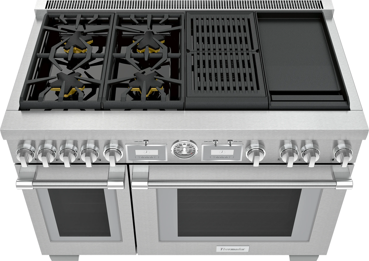 THERMADOR Dual Fuel Professional Range - Stainless Steel (PRD484WCGU)