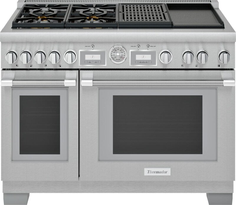 Thermador Dual Fuel Professional Range - Stainless Steel (PRD484WCGU)