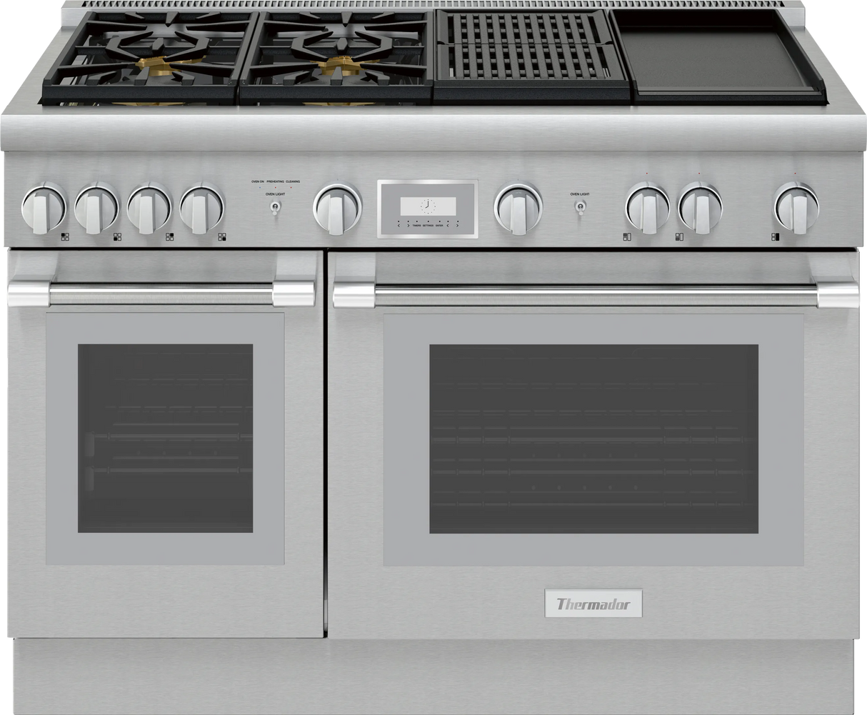 THERMADOR Dual Fuel Professional Range - Stainless Steel (PRD484WCHU)