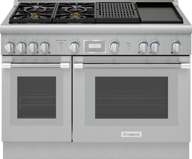 Thermador Dual Fuel Professional Range - Stainless Steel (PRD484WCHU)
