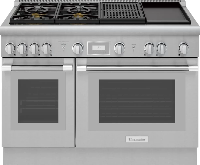 Thermador Dual Fuel Professional Range - Stainless Steel (PRD484WCHU)
