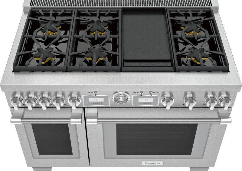 THERMADOR Gas Professional Range 48'' Pro Grand® Commercial Depth - Stainless Steel (PRG486WDG)
