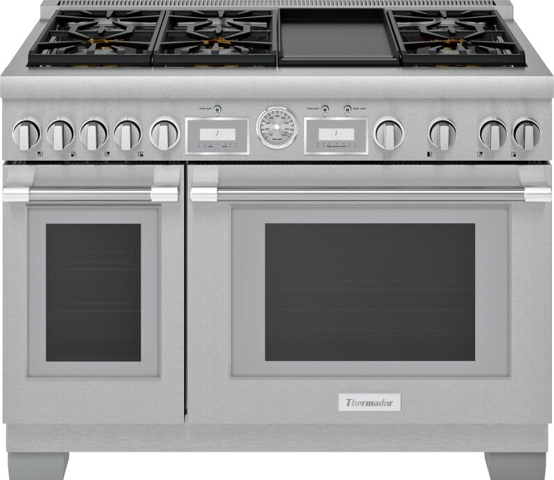THERMADOR Gas Professional Range 48'' Pro Grand® Commercial Depth - Stainless Steel (PRG486WDG)