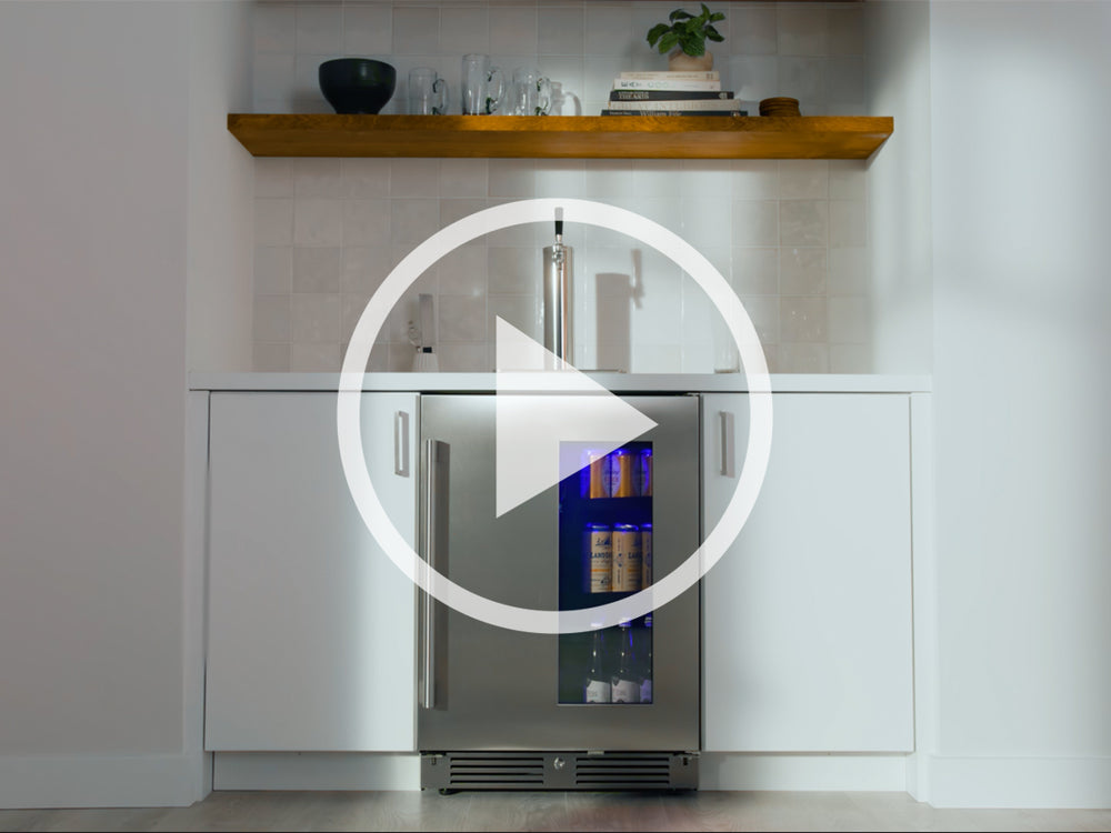 Zephyr 24" Kegerator & Beverage Cooler - Stainless Steel (PRKB24C01AG)