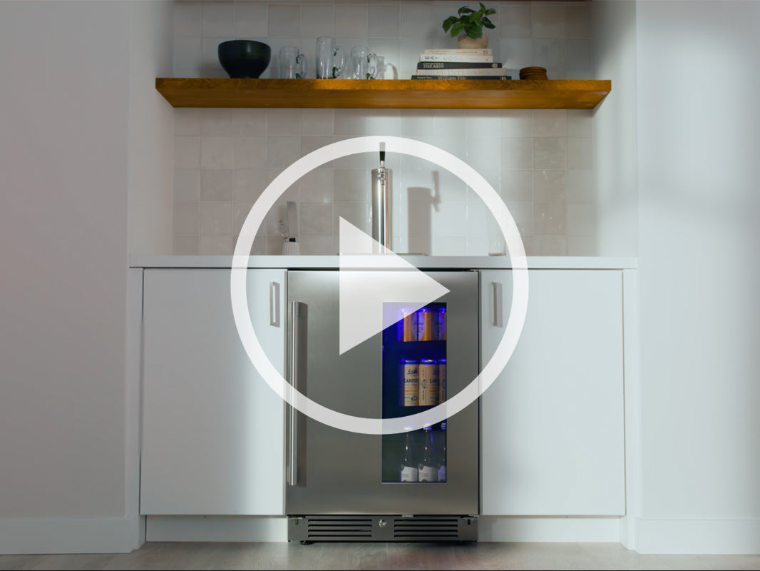 Zephyr 24" Kegerator & Beverage Cooler - Stainless Steel (PRKB24C01AG)