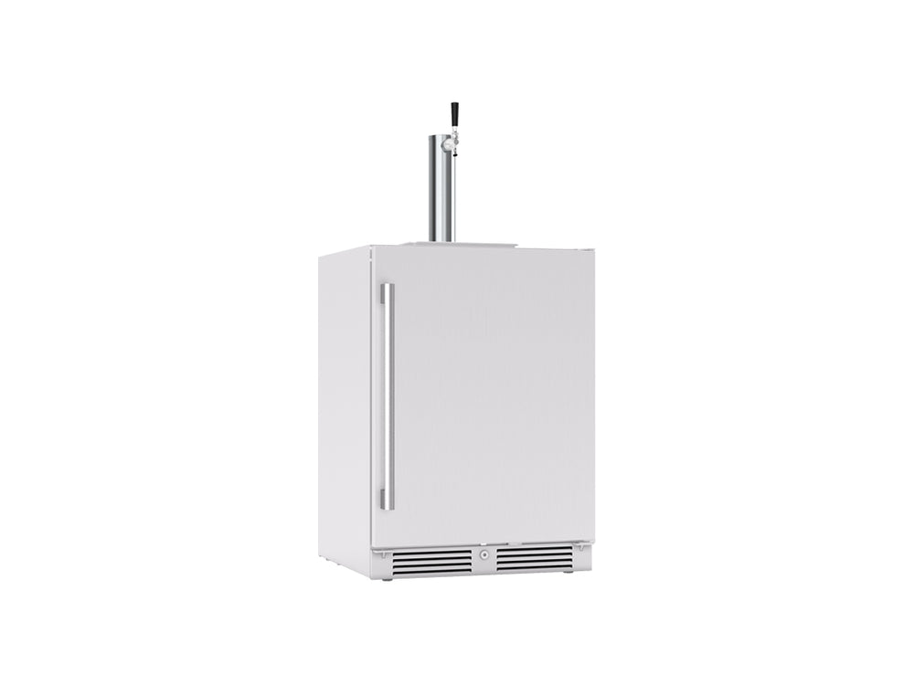 Zephyr 24" Outdoor Kegerator & Beverage Cooler - White (PRKB24C01ASOD)