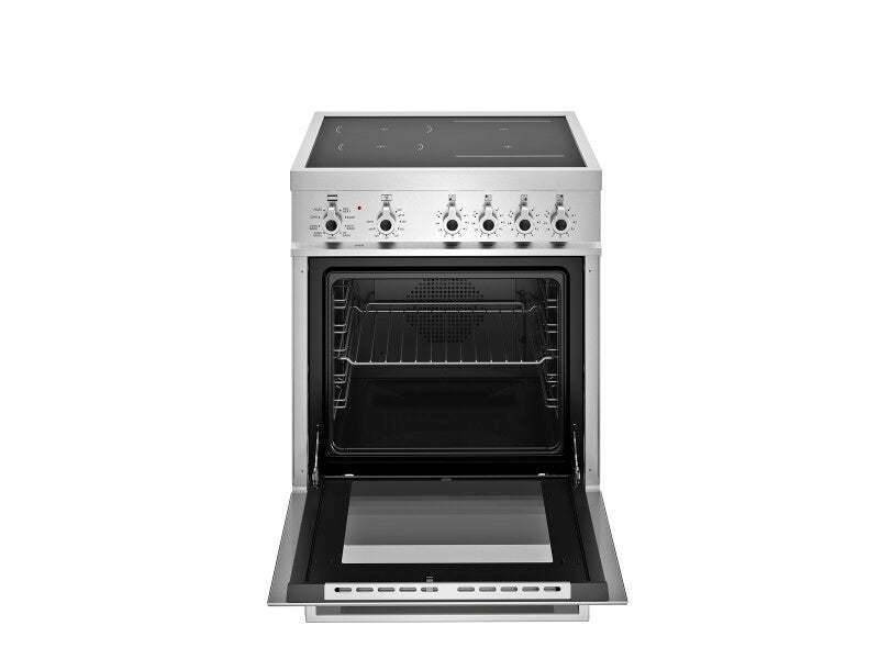 BERTAZZONI 24" Professional Series range - Induction manual clean oven - 4 burners - Builder - Stainless Steel (PRO244IFEMXB)