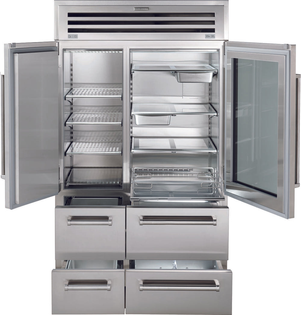 SUB-ZERO 48" PRO Refrigerator/Freezer with Glass Door - Stainless (PRO4850G)