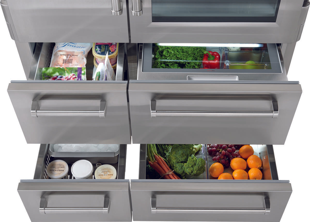 Sub-Zero 48" PRO Refrigerator/Freezer with Glass Door - Stainless Steel (PRO4850G)