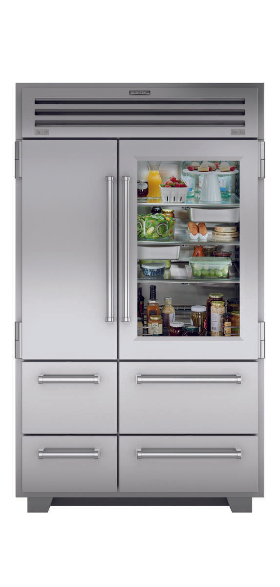 Sub-Zero 48" PRO Refrigerator/Freezer with Glass Door - Stainless Steel (PRO4850G)