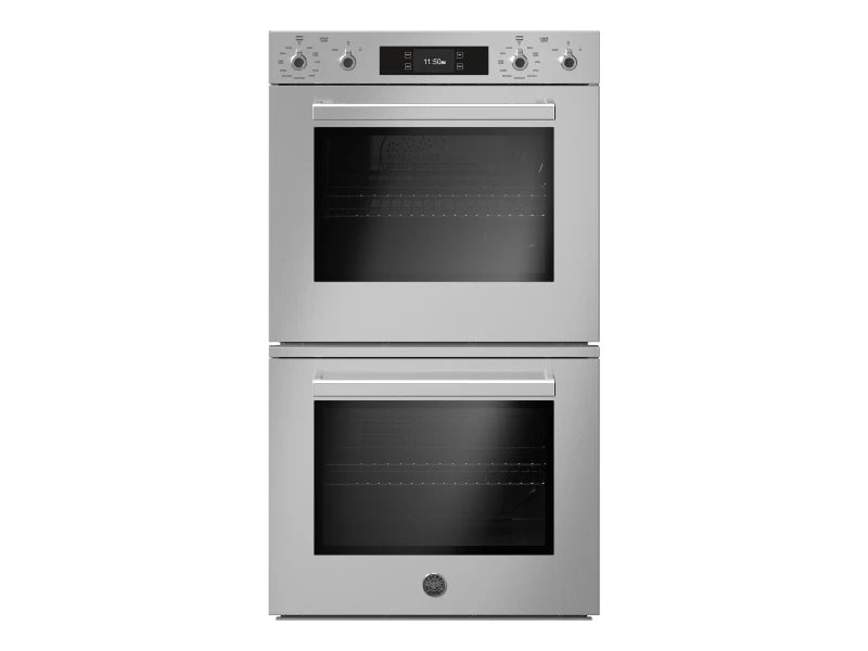 BERTAZZONI 30 Double Electric Convection Oven Self-Clean with Assistant - Stainless Steel (PROF30FDEXT)