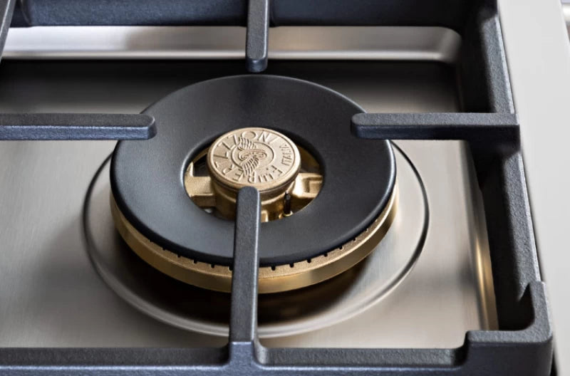 BERTAZZONI 36 Gas Rangetop 6 brass burners - Stainless Steel (PROF366RTBXT)
