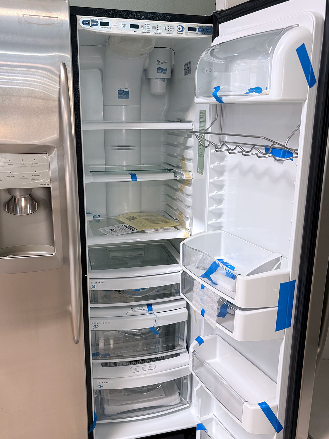 GE Profile Counter-Depth 22.6 Cu. Ft. Stainless Side-by-Side Refrigerator - Stainless Steel (PSC23NSTSS)