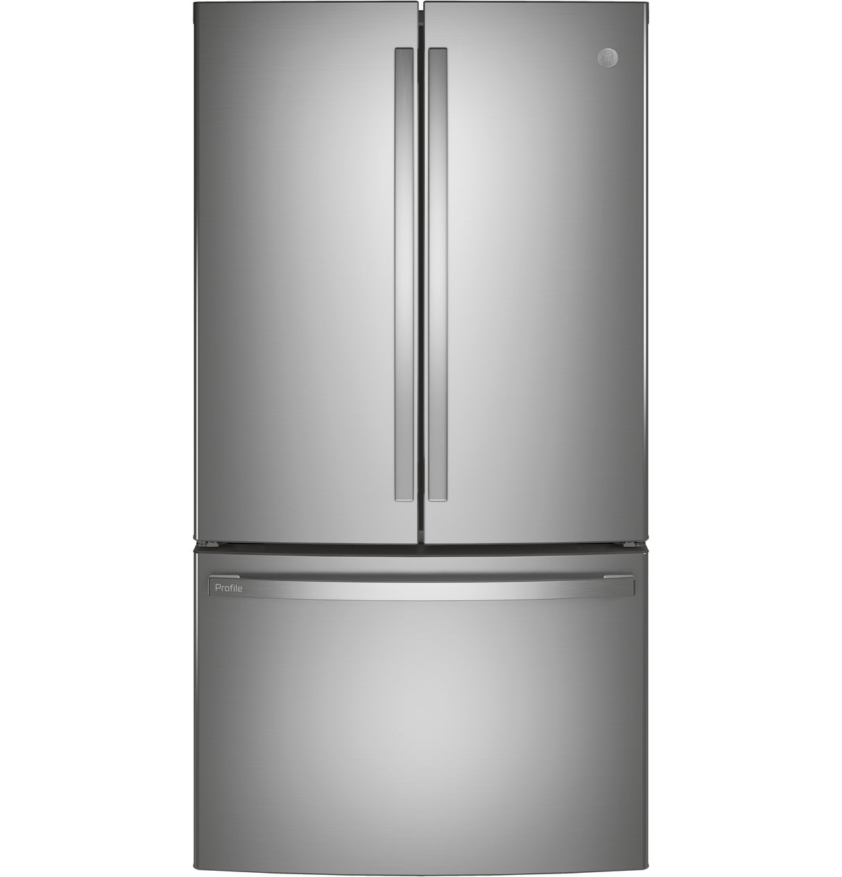 GE Profile 23.1 Cu. Ft. Counter-Depth Fingerprint Resistant French-Door Refrigerator - Stainless Steel (PWE23KYNFS)