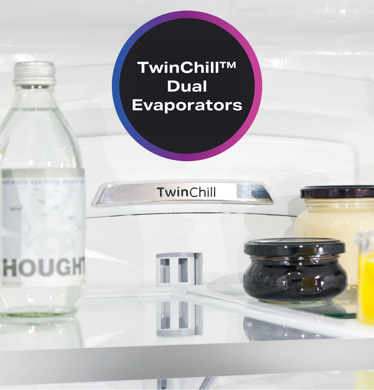 GE Profile 23.1 Cu. Ft. Counter-Depth Fingerprint Resistant French-Door Refrigerator - Stainless Steel (PWE23KYNFS)