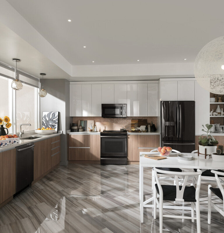 GE Profile 22.1 Cu. Ft. Counter-Depth French-Door Refrigerator with Hands-Free AutoFill - Black Stainless (PYE22KBLTS)