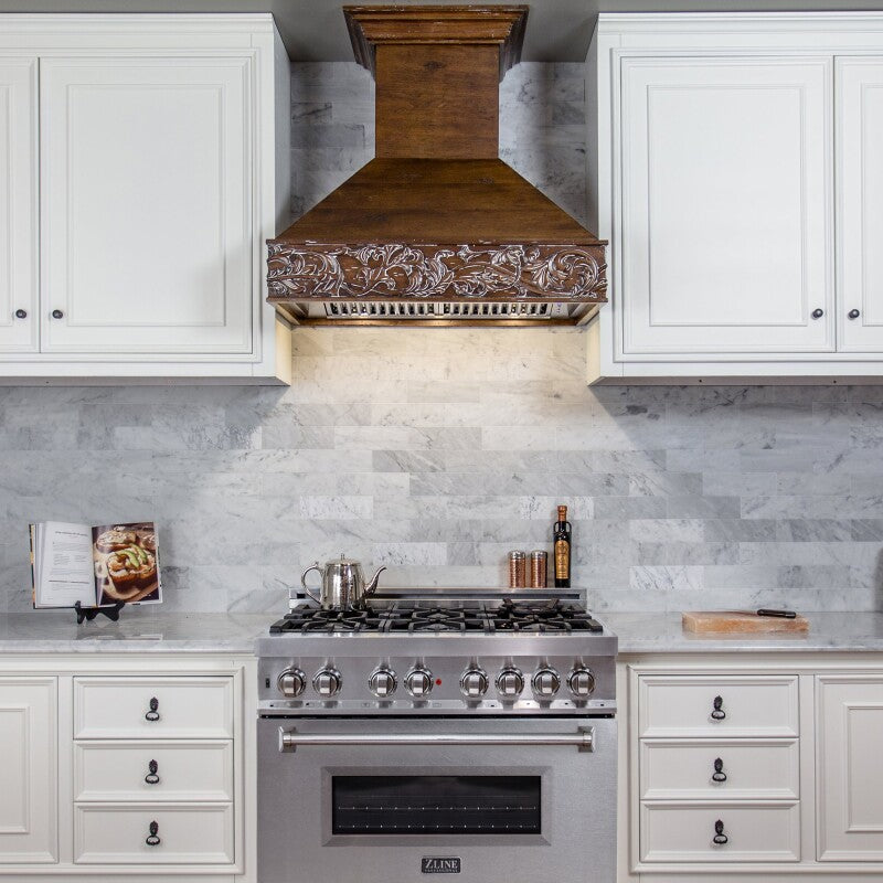 ZLINE 36" 4.6 cu. ft. Dual Fuel Range with Gas Stove and Electric Oven - Stainless Steel (RA36)