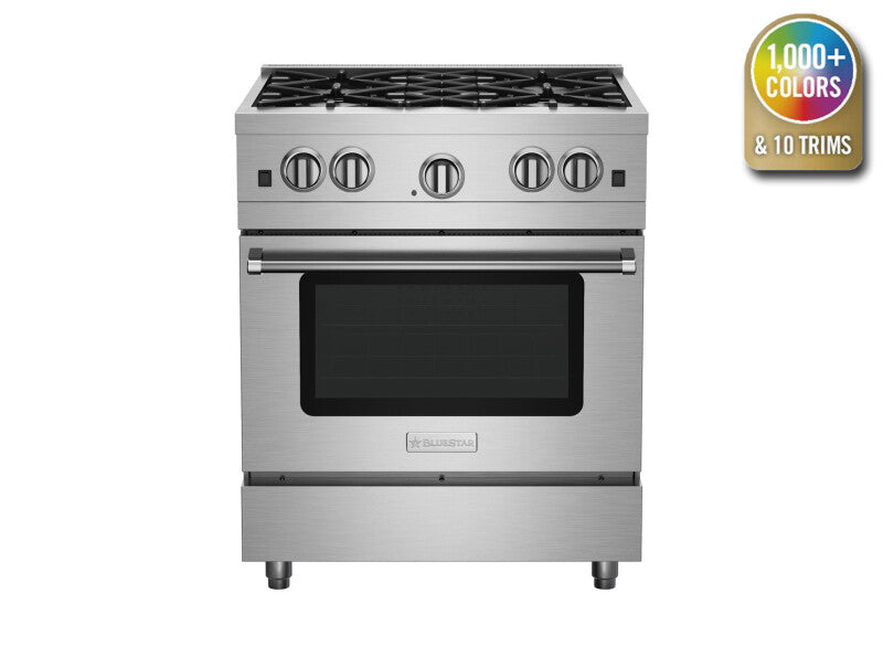 BLUESTAR 30″ Culinary Series (RCS) Sealed Burner Range - Stainless Steel (RCS30SBV2)