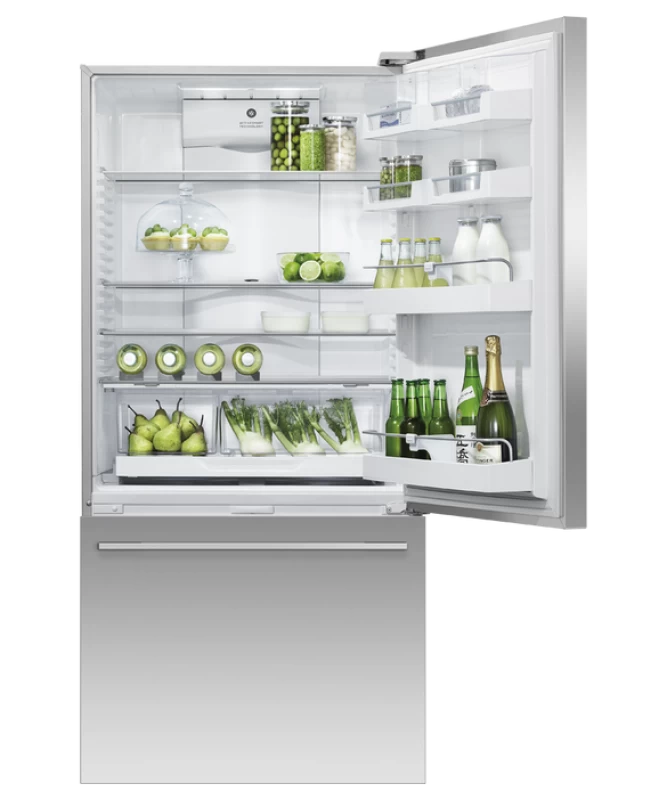 Fisher Paykel Freestanding Refrigerator Freezer, 32", 17.1 cu ft, Ice & Water - Stainless Steel (RF170WDRUX5N)