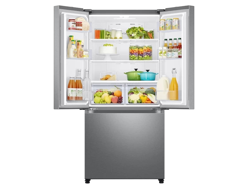 Samsung 18 cu. ft. Smart Counter Depth 3-Door French Door Refrigerator in Stainless Steel - Other (RF18A5101SRAA)