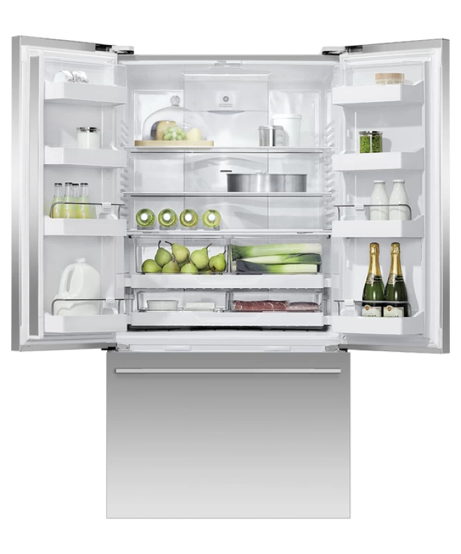 Fisher Paykel Freestanding French Door Refrigerator Freezer, 36", 20.1 cu ft, Ice - Stainless Steel (RF201ADJSX5)