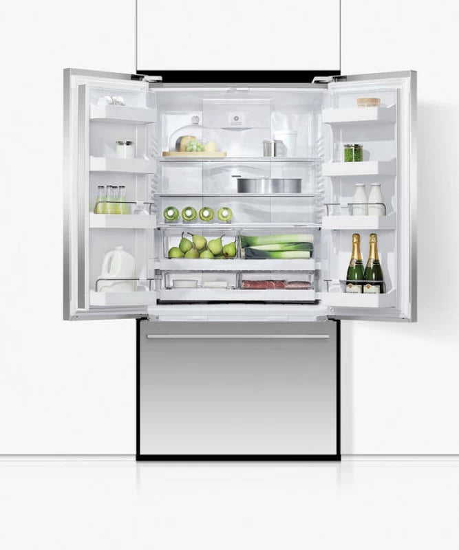 Fisher Paykel Freestanding French Door Refrigerator Freezer, 36", 20.1 cu ft, Ice - Stainless Steel (RF201ADJSX5)
