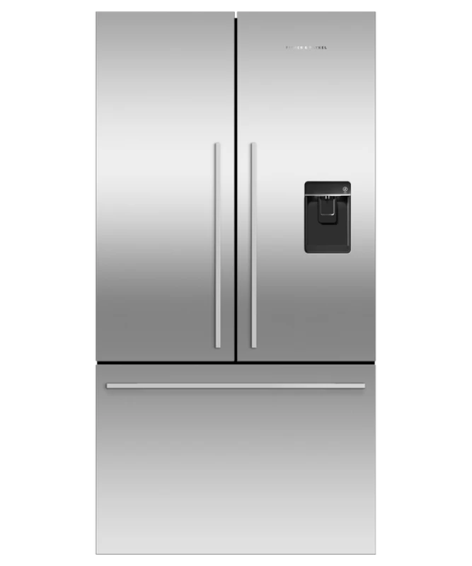 Fisher Paykel Freestanding French Door Refrigerator Freezer, 36", 20.1 cu ft, Ice & Water - Stainless Steel (RF201ADUSX5N)