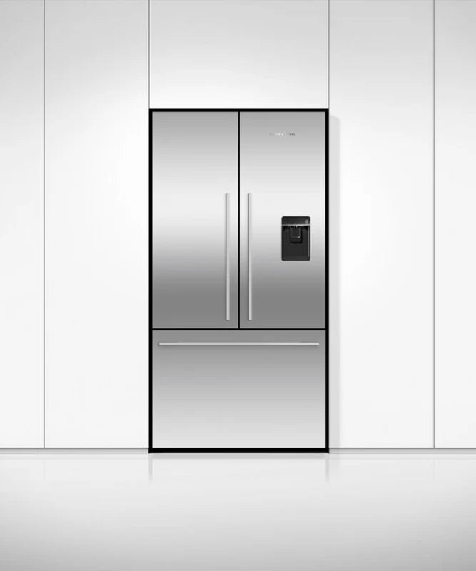 Fisher Paykel Freestanding French Door Refrigerator Freezer, 36", 20.1 cu ft, Ice & Water - Stainless Steel (RF201ADUSX5N)