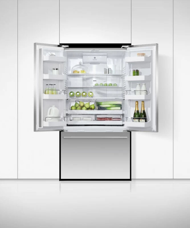 Fisher Paykel Freestanding French Door Refrigerator Freezer, 36", 20.1 cu ft, Ice & Water - Stainless Steel (RF201ADUSX5N)