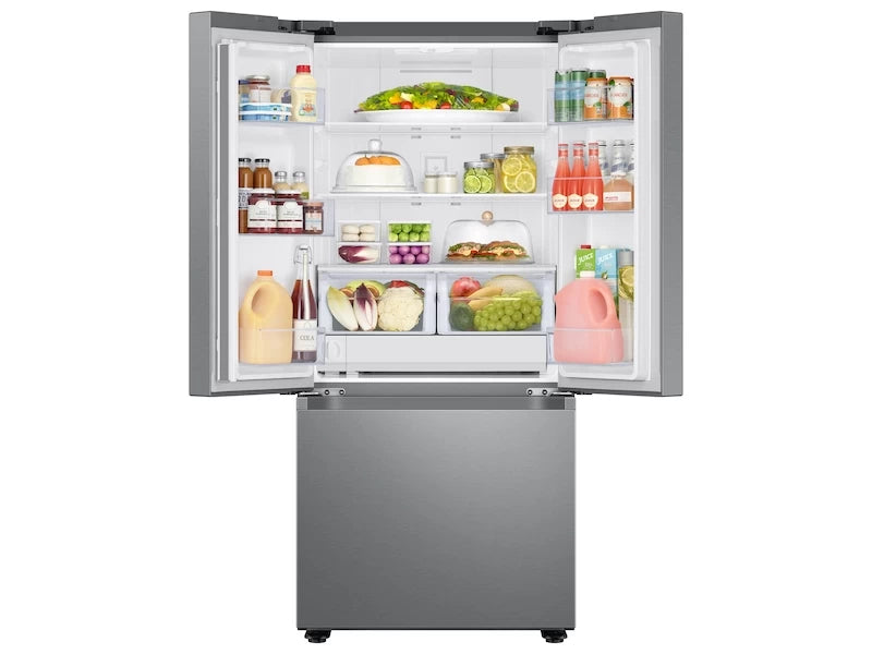 Samsung 22 cu. ft. Smart 3-Door French Door Refrigerator with External Water Dispenser in Fingerprint Resistant Stainless Steel - Other (RF22A4221SRAA)