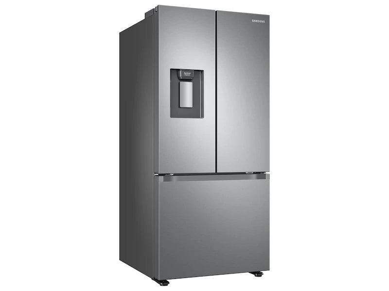 Samsung 22 cu. ft. Smart 3-Door French Door Refrigerator with External Water Dispenser in Fingerprint Resistant Stainless Steel - Other (RF22A4221SRAA)