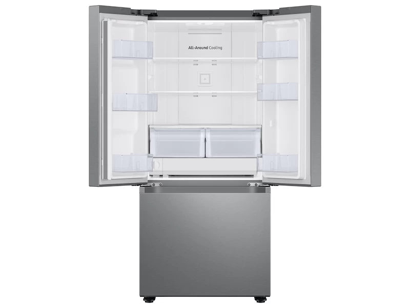Samsung 22 cu. ft. Smart 3-Door French Door Refrigerator with External Water Dispenser in Fingerprint Resistant Stainless Steel - Other (RF22A4221SRAA)