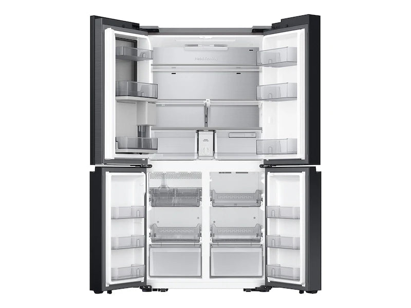 Samsung Bespoke 23 cu. ft. Counter Depth 4-Door Flex™ Refrigerator with Beverage Center™ & Customizable Door Panels in Stainless Steel - Other (RF23DB9600QLAA)