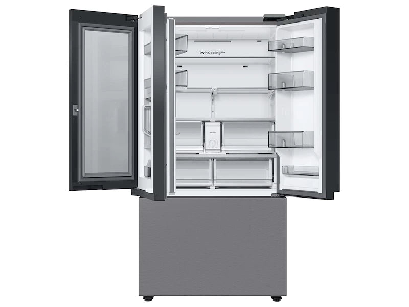 Samsung Bespoke 3-Door French Door Refrigerator (24 cu. ft.) with Beverage Center™ in Stainless Steel - Other (RF24BB6600QLAA)