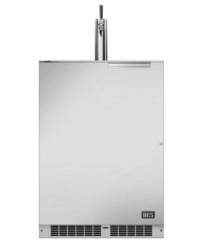 DCS 24" Single Tap Outdoor Beer Dispenser, Left Hinge - Stainless Steel (RF24TL2)