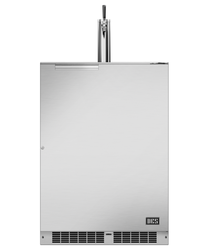 DCS 24" Single Tap Outdoor Beer Dispenser, Right Hinge - Stainless Steel (RF24TR2)
