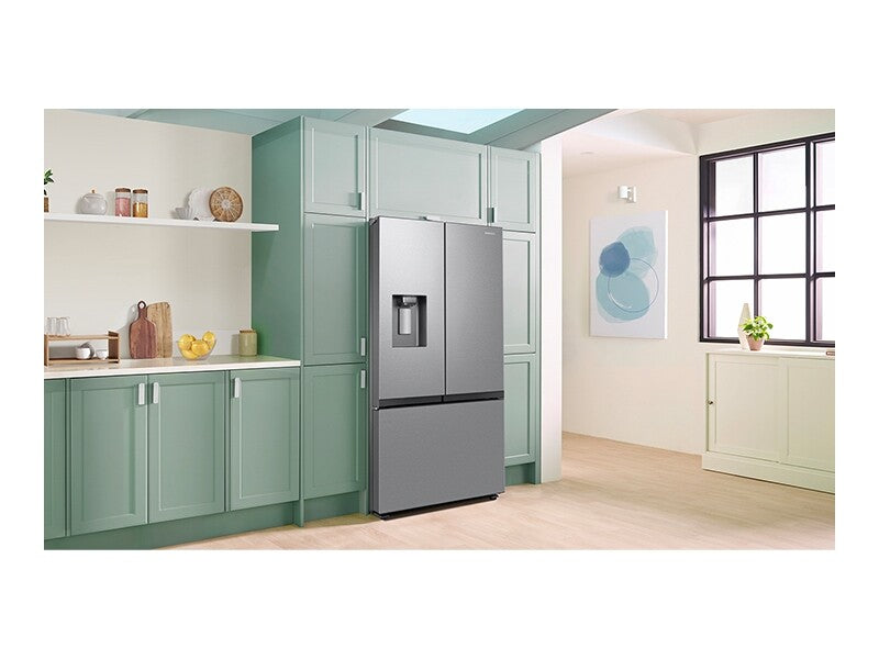 Samsung 26 cu. ft. Mega Capacity Counter Depth 3-Door French Door Refrigerator with External Water and Ice Dispenser in Stainless Steel - Stainless Steel (RF27CG5B10SRAA)