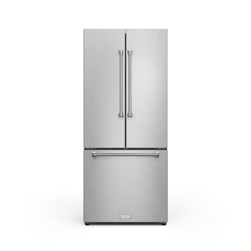 THOR KITCHEN 30 Inch 17.5 Cu Ft French Door Counter Depth Refrigerator With Ice Maker In Stainless Steel Gordon Ramsay Series - Stainless Steel (RF3017FFD99)
