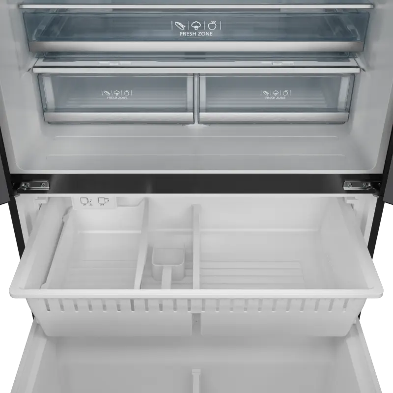 THOR KITCHEN 36 Inch 20.3 Cu Ft French Door Counter Depth Refrigerator With Ice Maker In Black Gordon Ramsay Series - Black (RF3621CTD00)