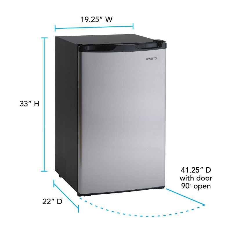 AVANTI Avanti 4.4 cu. ft. Compact Refrigerator - White (RM4406W)
