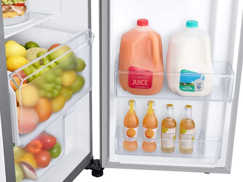 Samsung 22 cu. ft. Counter Depth Side-by-Side Refrigerator in Stainless Steel - Other (RS22T5201SRAA)