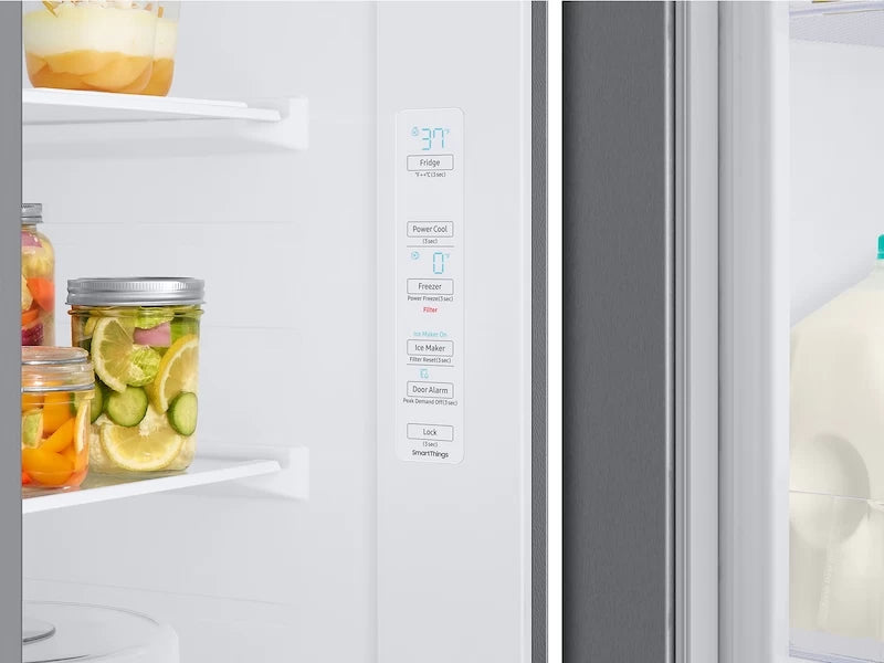Samsung In-Door Ice Maker | All-Around Cooling | 28 cu.ft. - Fingerprint Resistant Stainless Steel (RS28A500ASRAA)