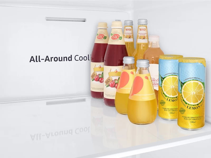 Samsung In-Door Ice Maker | All-Around Cooling | 28 cu.ft. - Fingerprint Resistant Stainless Steel (RS28A500ASRAA)