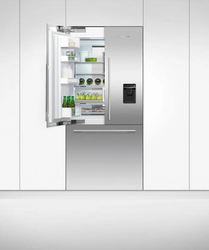 Fisher Paykel Integrated French Door Refrigerator Freezer, 36", Ice & Water - Stainless Steel (RS36A80U1N)