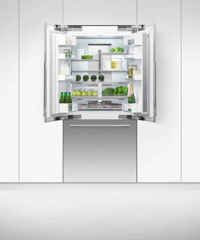 Fisher Paykel Integrated French Door Refrigerator Freezer, 36", Ice & Water - Stainless Steel (RS36A80U1N)