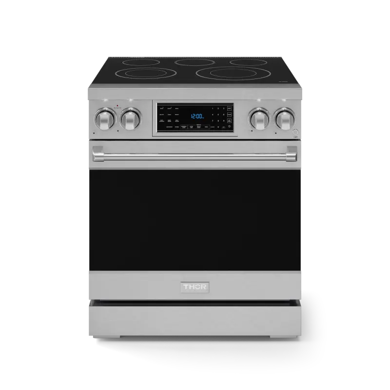 Thor Kitchen 30 Inch Professional Electric Range With Tilt Panel Touch Control In Stainless Steel Gordon Ramsay Series - Stainless Steel (RSE30)