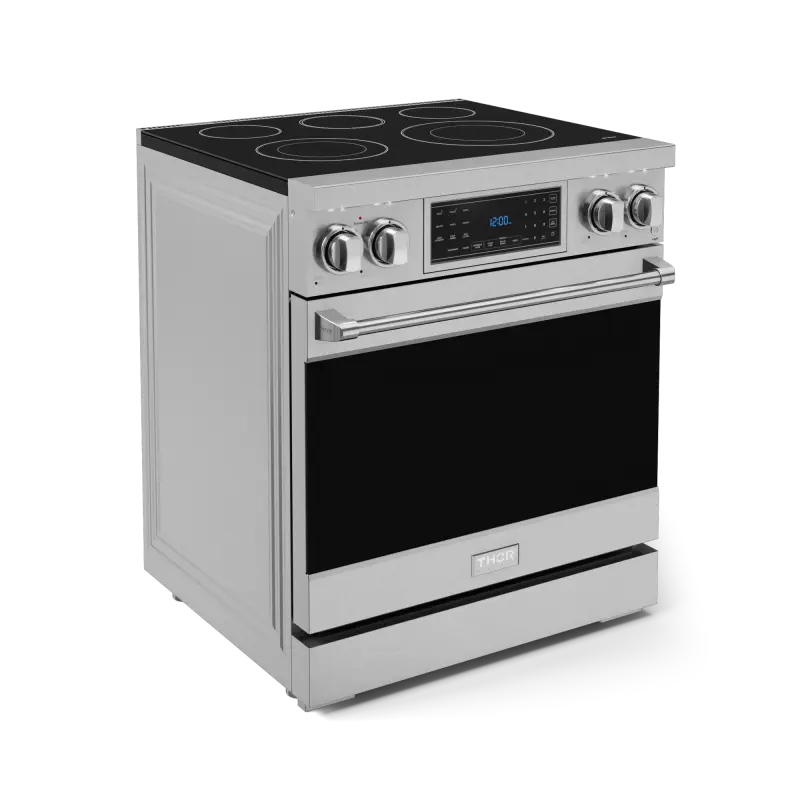 Thor Kitchen 30 Inch Professional Electric Range With Tilt Panel Touch Control In Stainless Steel Gordon Ramsay Series - Stainless Steel (RSE30)