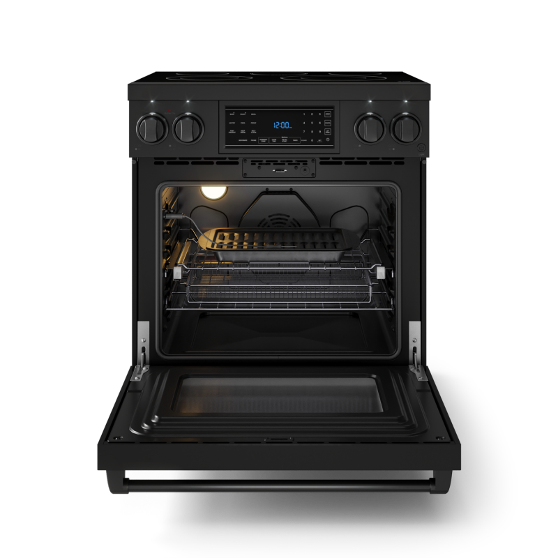 Thor Kitchen 30 Inch Professional Range With Tilt Panel Touch Control Gordon Ramsay Series - Black (RSE30B)