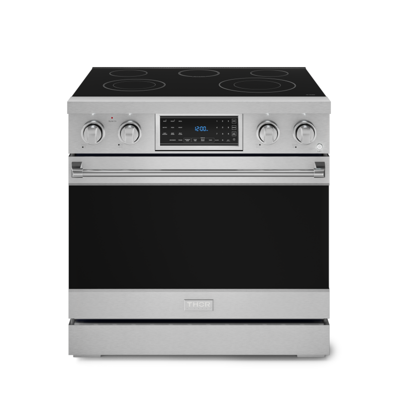 Thor Kitchen 36 Inch Professional Electric Range With Tilt Panel Touch Control In Stainless Steel Gordon Ramsay Series - Stainless Steel (RSE36)